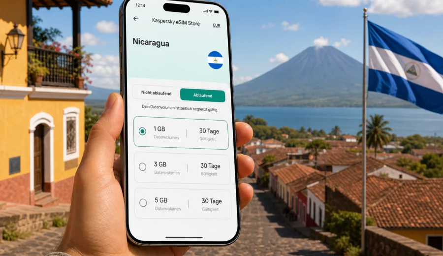 eSIM Nicaragua: mobiles Internet auf Reisen