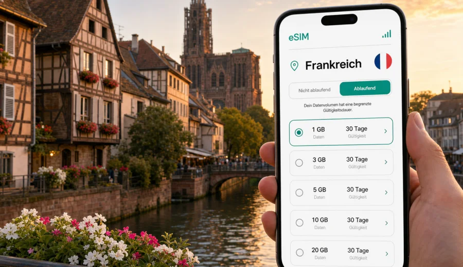 Straßburg eSIM: mobiles Internet auf Reisen