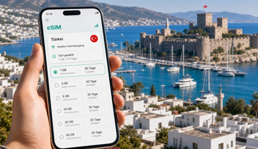 Bodrum eSIM: mobiles Internet für die Reise