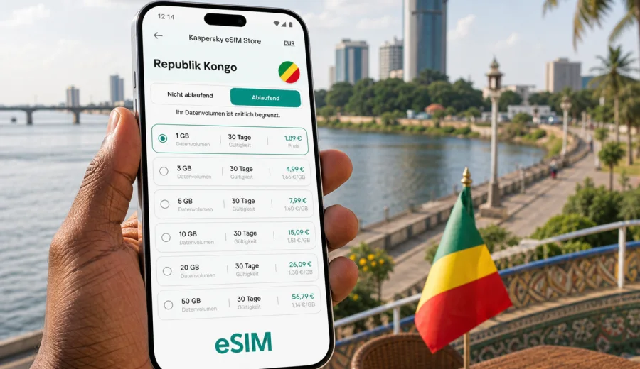 eSIM Republik Kongo: mobiles Internet auf Reisen
