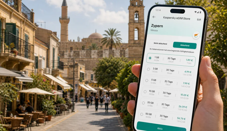 Nikosia eSIM: Internet für die Zypern-Reise