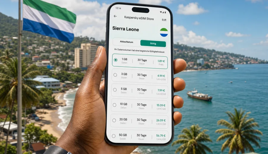 eSIM Sierra Leone: Internet auf Reisen