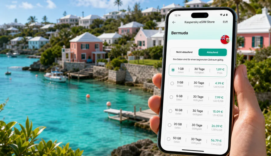 Flatts Village eSIM: mobile Verbindung und Internet