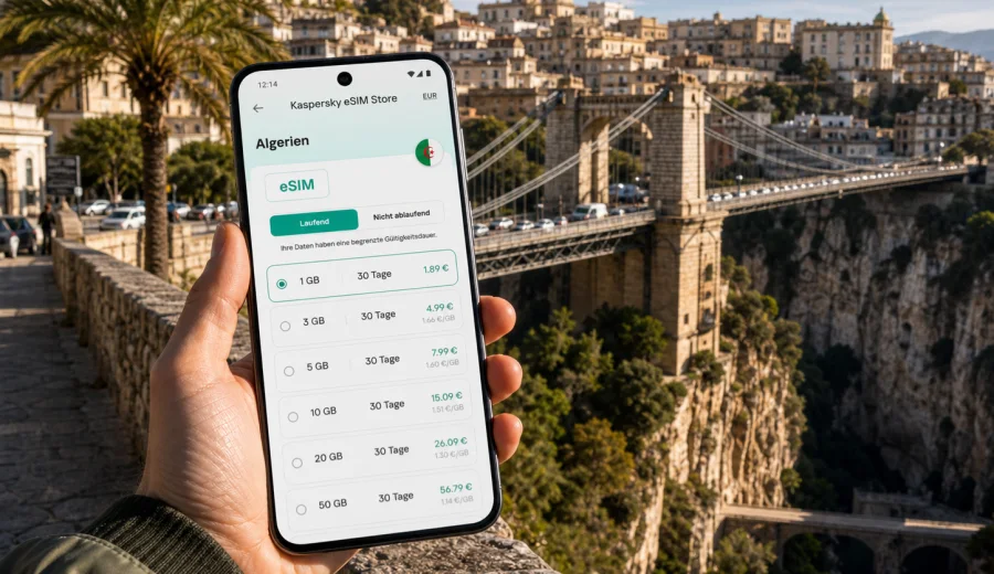 eSIM Constantine: Internet für Algerien-Reisen