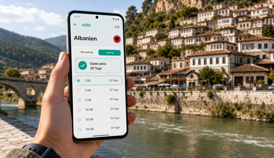 Berat eSIM: Internet und mobile Verbindung