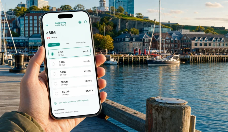 Halifax eSIM: mobiles Internet für Kanada