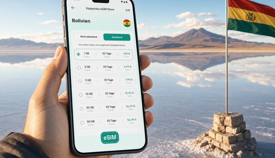 eSIM Bolivien: mobile Verbindung im Urlaub