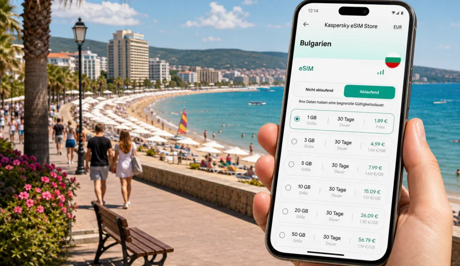 Sonnenstrand eSIM: Internet in Bulgarien