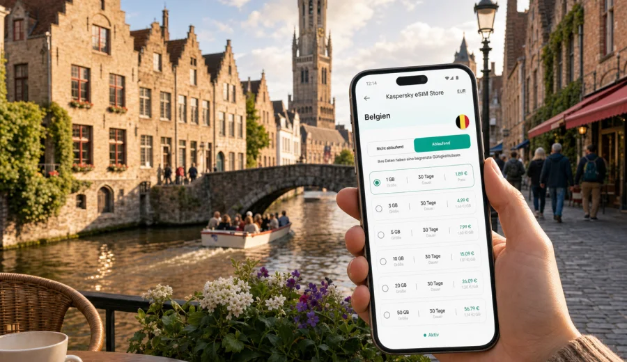 Brügge eSIM: mobiles Internet für Belgien
