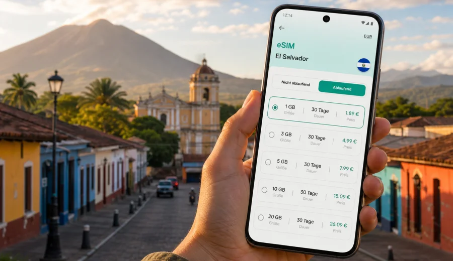 Sonsonate eSIM: Internet für Ihre Reise