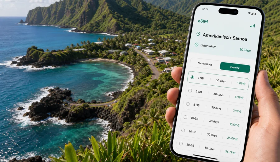 Vaitogi eSIM: mobiles Internet für die Reise