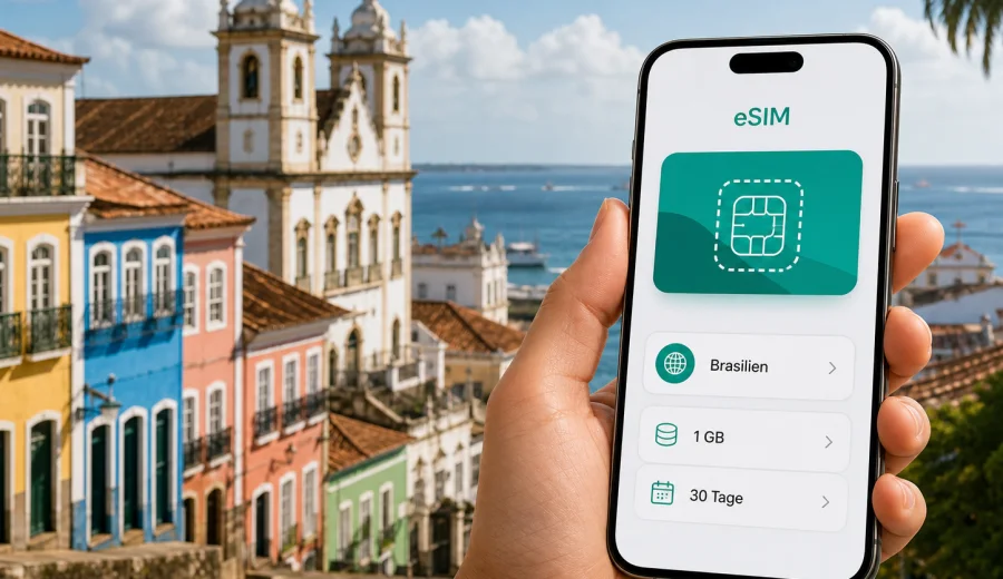 Salvador eSIM: Internet für Ihre Brasilienreise