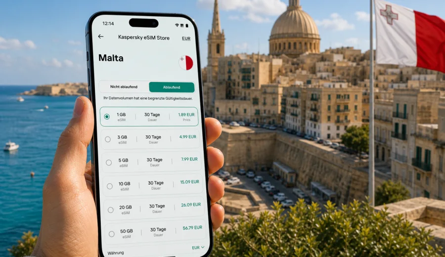 Malta eSIM: mobile Verbindung und Internet