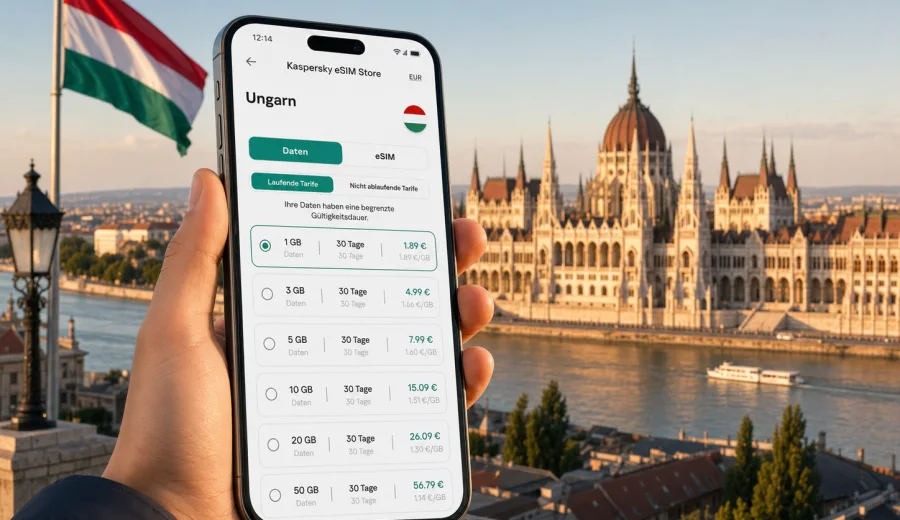 eSIM Ungarn: mobile Verbindung und Internet
