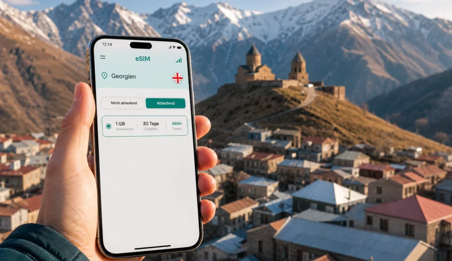 Kasbegi eSIM: mobiles Internet in Georgien