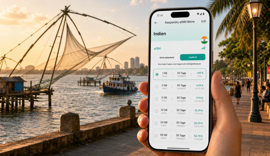 Kochi eSIM: mobiles Internet in Indien