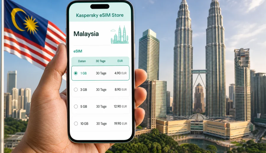 eSIM Malaysia: mobiles Internet auf Reisen
