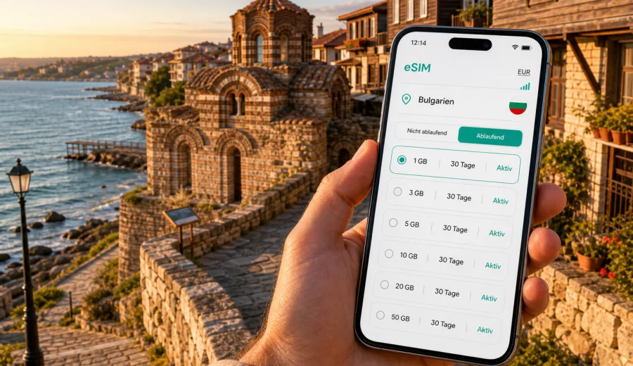 Nessebar eSIM: Internet und mobile Verbindung