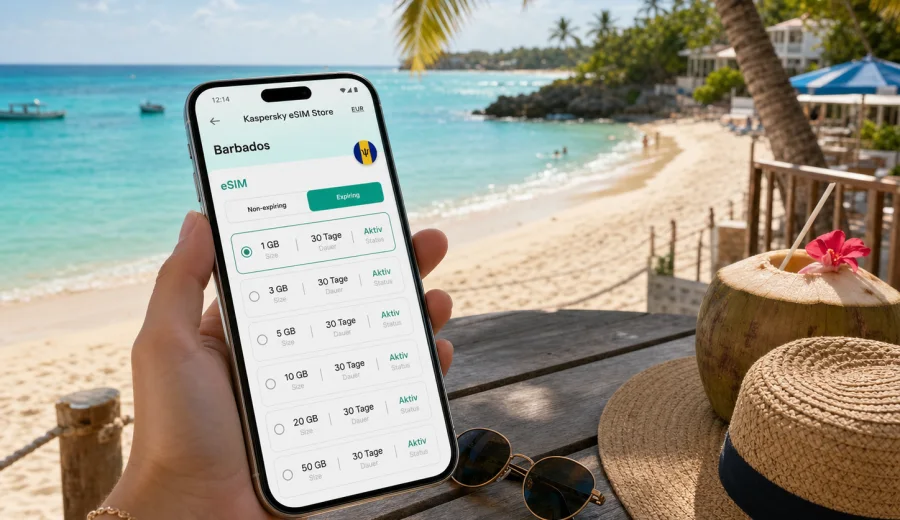 Mullins eSIM: Internet für Barbados-Reisen