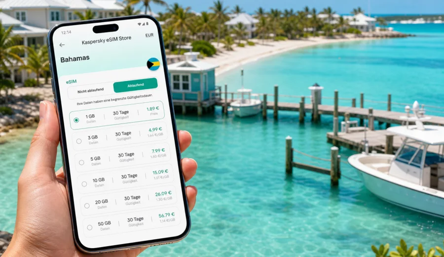Treasure Cay eSIM: Internet auf den Bahamas