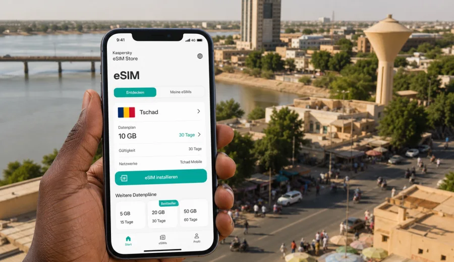 N'Djamena eSIM: Internet und mobile Verbindung