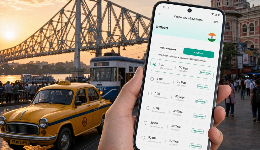 Kalkutta eSIM: mobiles Internet für die Reise