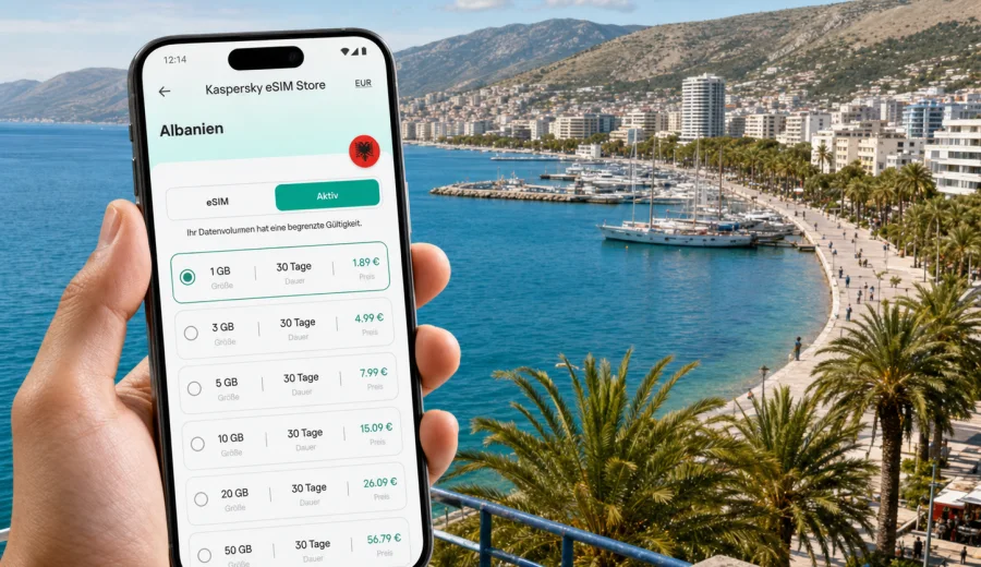 Vlora eSIM: mobiles Internet für Albanien