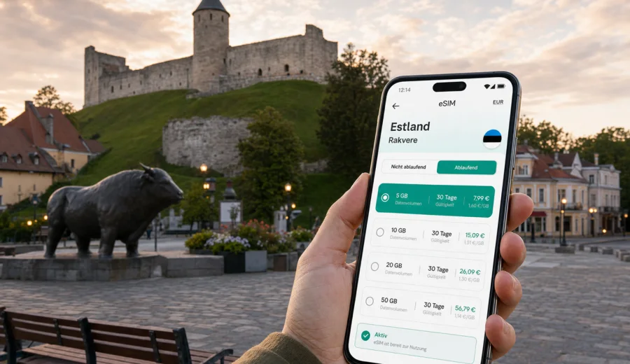Rakvere eSIM: mobiles Internet in Estland