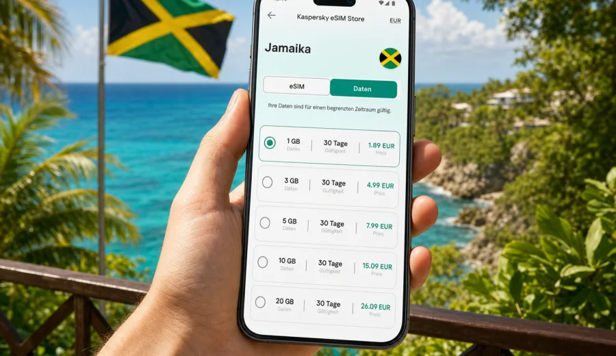 eSIM Jamaika: mobiles Internet auf Reisen