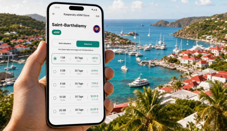 eSIM Saint-Barthélemy: Internet auf Reisen