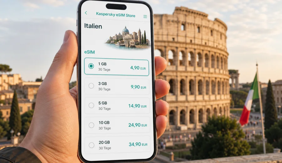 eSIM Italien: mobiles Internet auf Reisen
