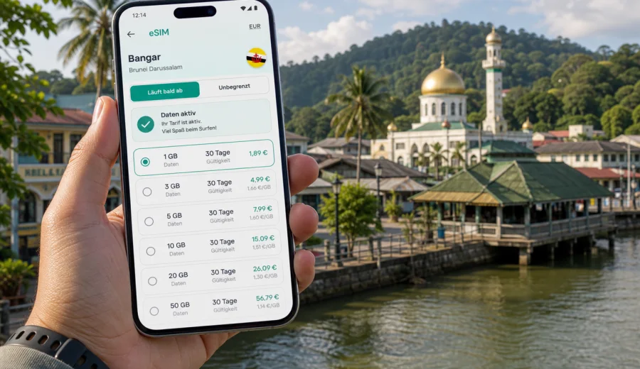 eSIM Bangar: Internet für Ihre Brunei-Reise