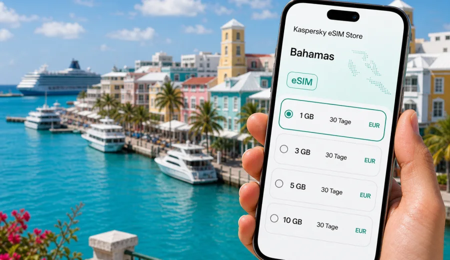 eSIM für Nassau: mobiles Internet auf den Bahamas