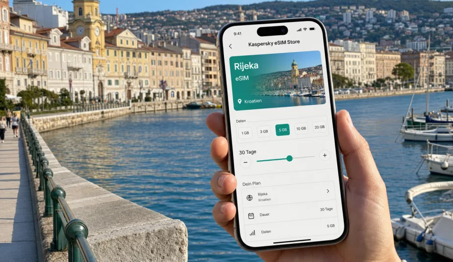 Rijeka eSIM: Internet und mobile Verbindung