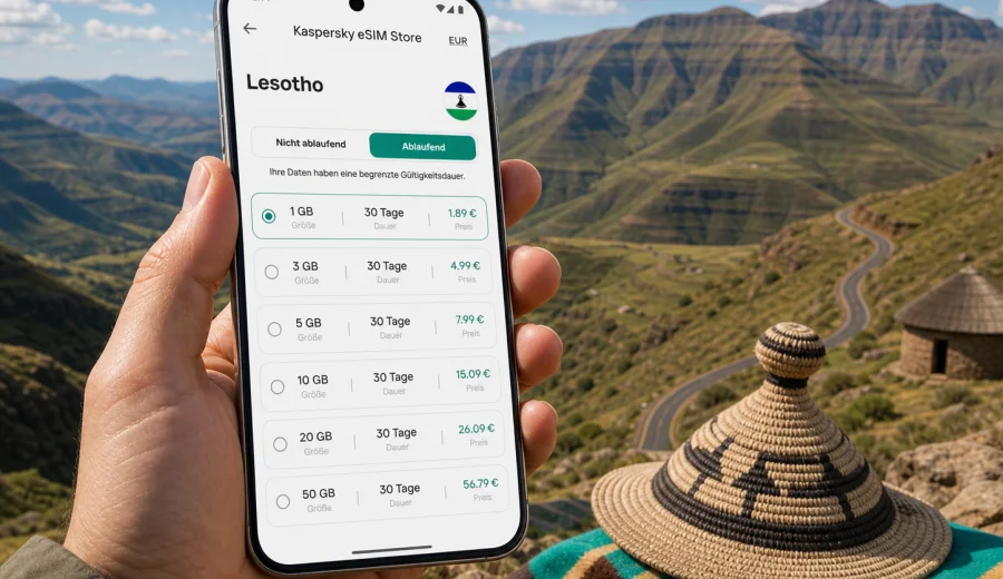 eSIM Lesotho: Internet für Ihre Reise