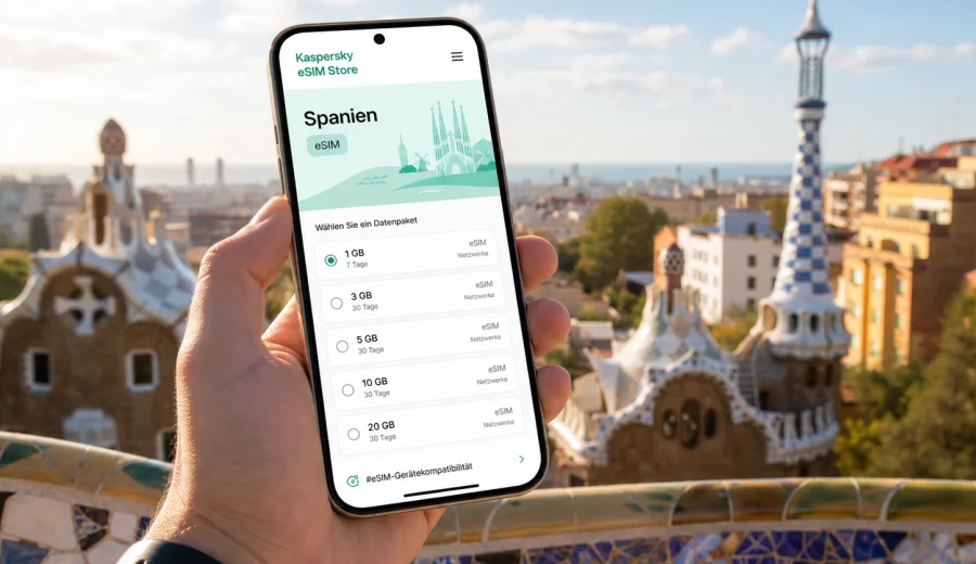eSIM Spanien: mobile Verbindung und Internet