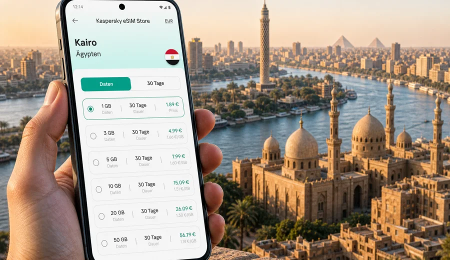 Kairo eSIM: mobiles Internet für Ägypten