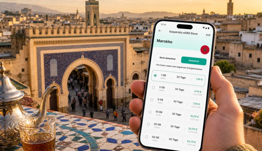 Fes eSIM: mobiles Internet für Marokko