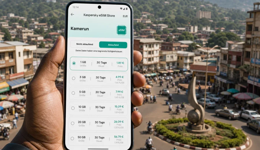 Bafoussam eSIM: Internet für Kamerun-Reisen