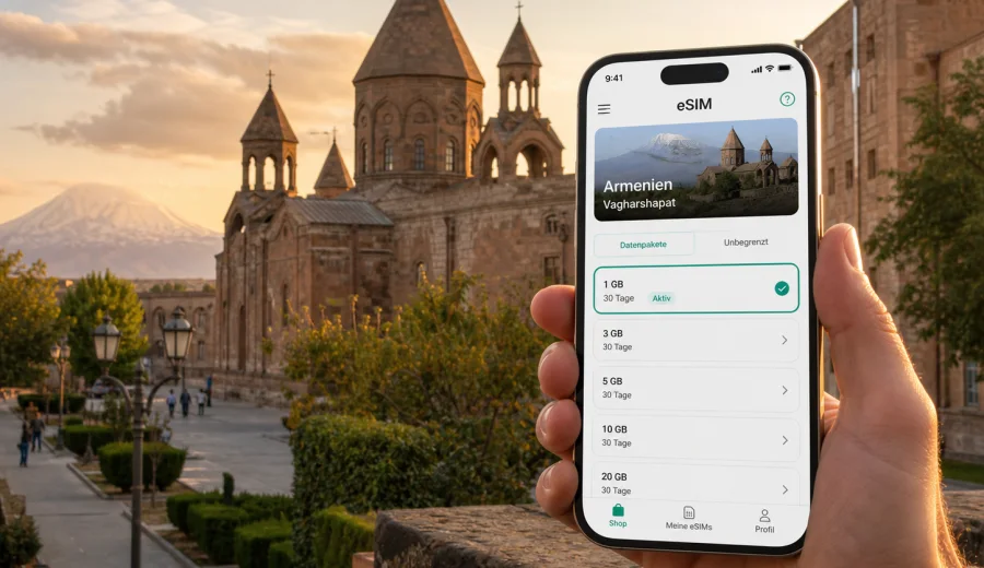 Vagharshapat eSIM: Internet und mobile Verbindung
