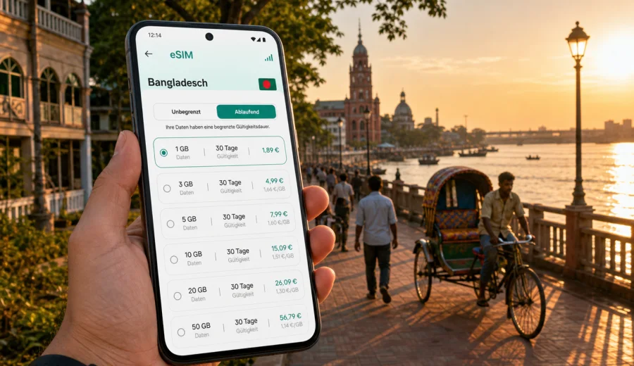 Rajshahi eSIM: Internet für Bangladesch-Reisen