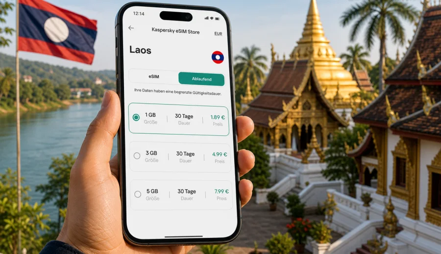 eSIM Laos: mobiles Internet auf Reisen
