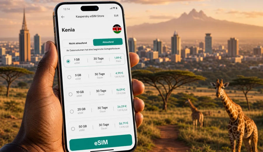 eSIM Kenia: mobile Verbindung und Internet