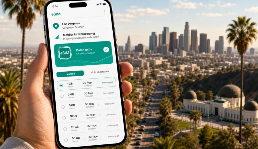 Los Angeles eSIM: Internet für Ihre Reise