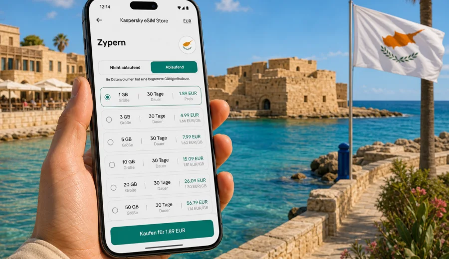 eSIM Zypern: mobiles Internet auf Reisen