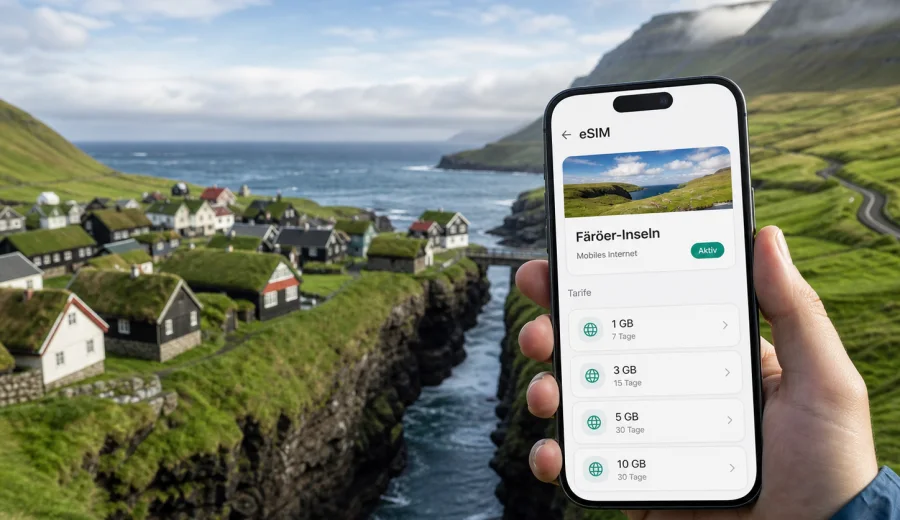 eSIM Gjogv: mobiles Internet für Ihre Reise