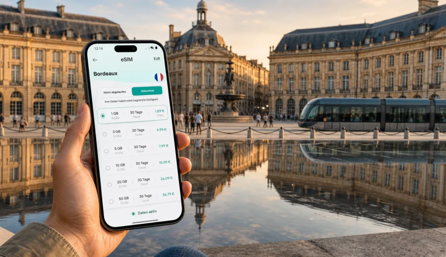 eSIM für Bordeaux: Internet in der Stadt
