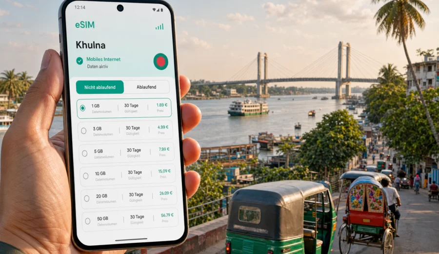 Khulna eSIM: Internet für die Reise