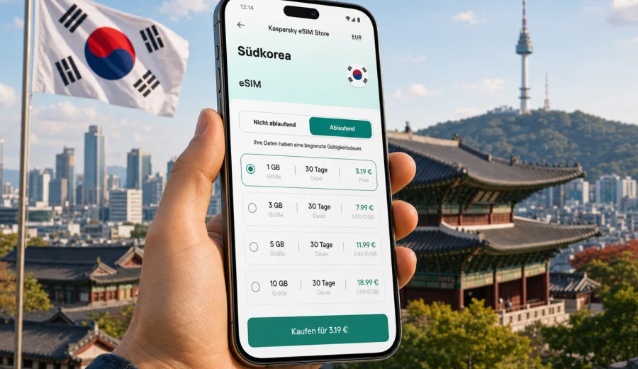 eSIM Südkorea: Internet auf Reisen