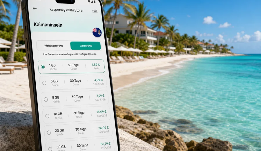 Seven Mile Beach eSIM: Internet auf Reisen